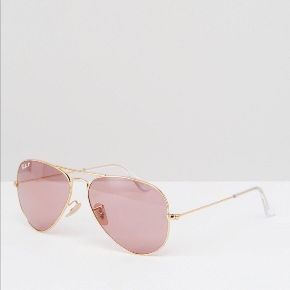 Ray Ban Polarized aviator sunglasses 58